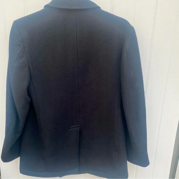 Sterlingwear Boston Double-Breasted Black Wool Navy Peacoat, 40R - Picture 4 of 16